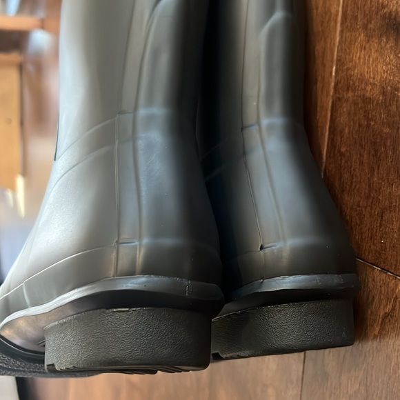 Hunter Original Tall Boots Black Matte Size 9 LIKE NEW - Picture 8 of 16